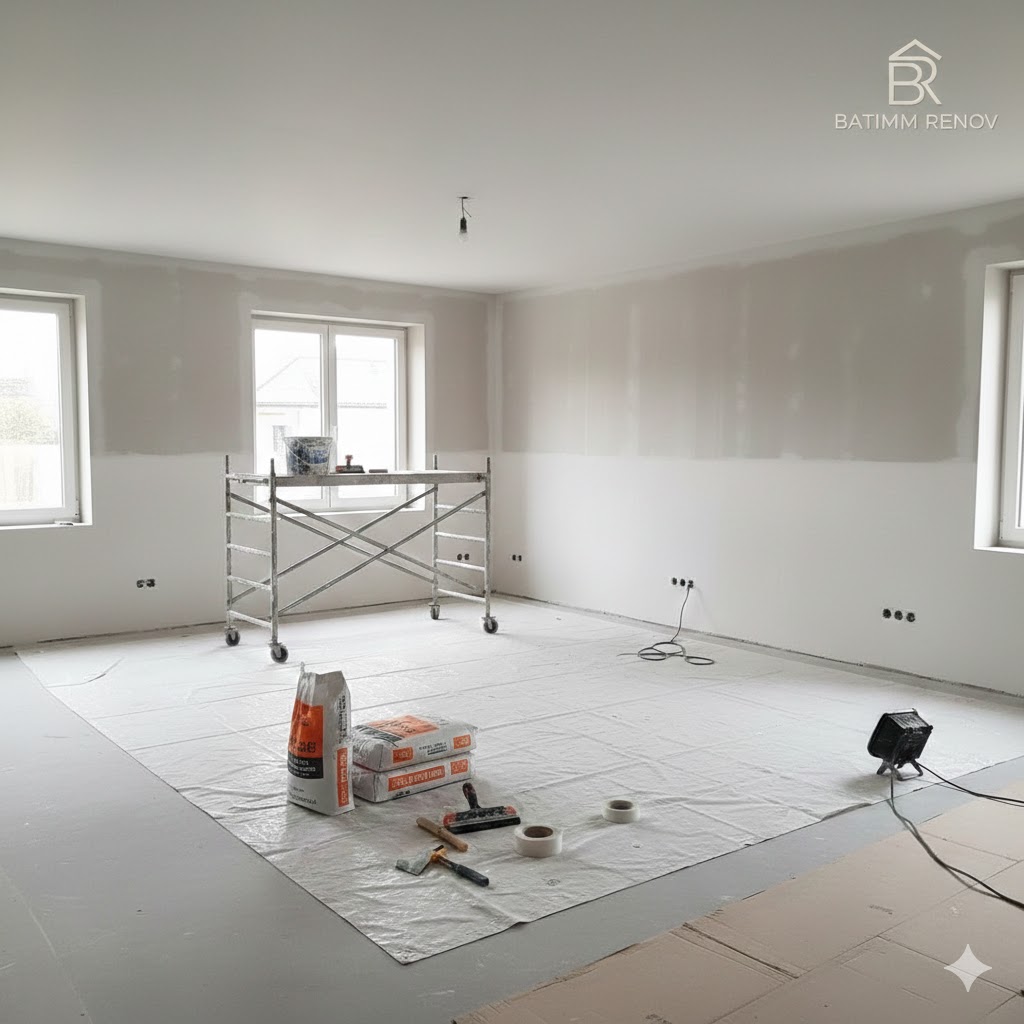 Matthieu, artisan plâtrier peintre fondateur de Batimm-Renov à Louhans, Bourgogne